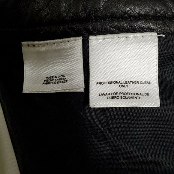 ANNE KLEIN Black Leather Skinny Pant - Picture 6 of 9